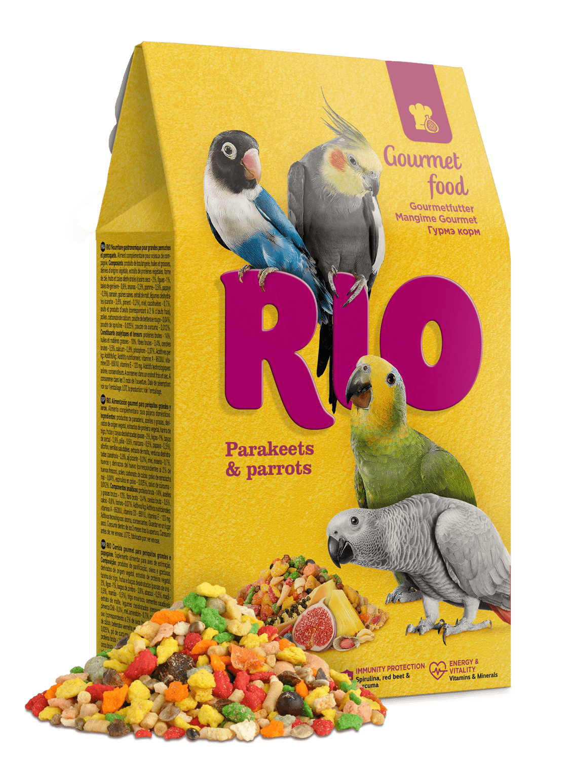 Rio Gourmet Food - Parakeet & Parrots 250gRio Gourmet Food - Parakeet & Parrots 250g