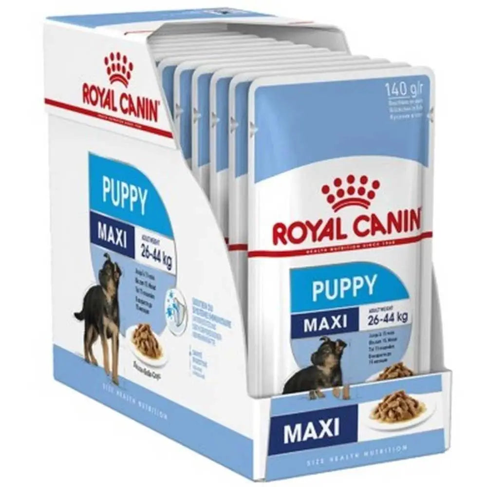 Royal Canin Maxi Puppy 140g Pouches - 10pc Box