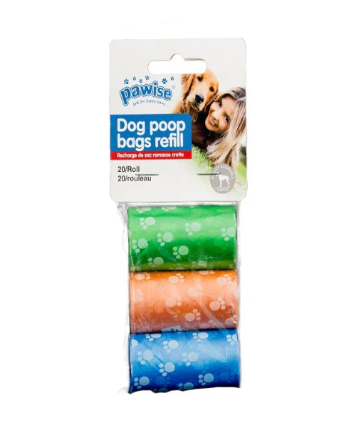 Pawise Poop Bag 20pc x Rolls
