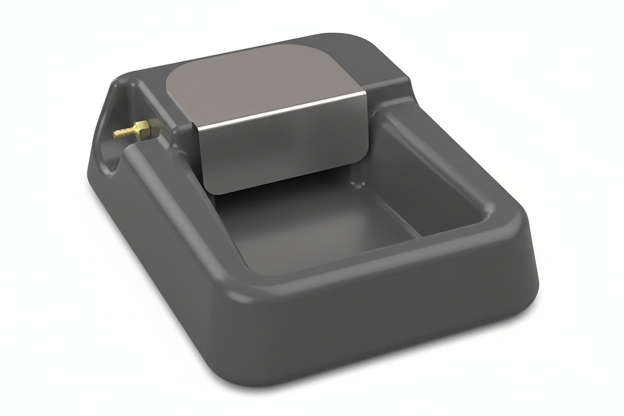 Self Filling Pet Water Drinker & Float Valve - Grey