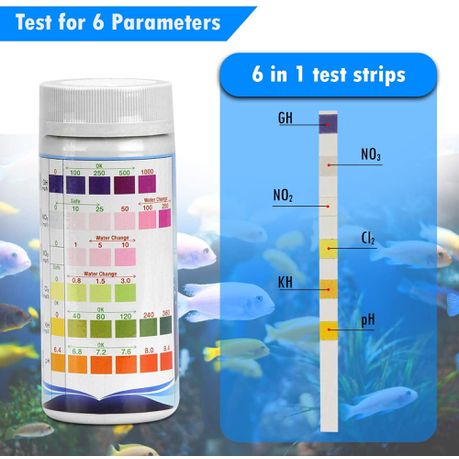 6 in 1 Aquarium Test Strip Kit (100's)