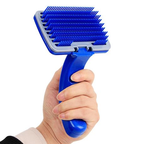 Self Cleaning Hair Removal Brush - Blue