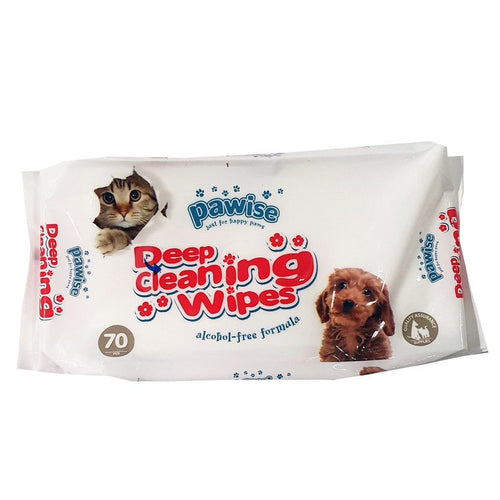 Pawise Deep Cleaning Wipes 70pc