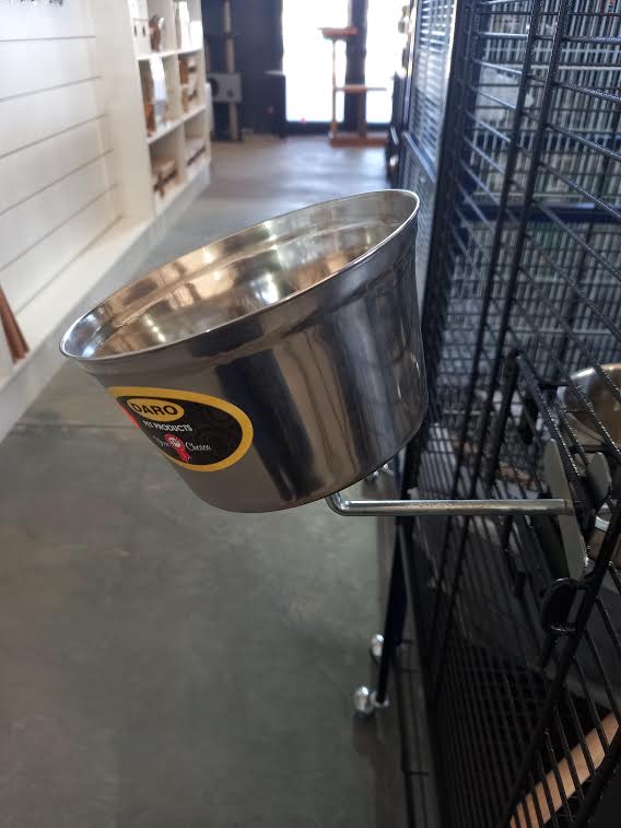 Daro Stainless Steel Parrot Perch Feeder - BF215