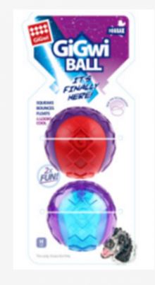Gigwi Ball Squeaker 2pk