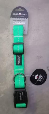 Dogs Life Collar - Spring Green