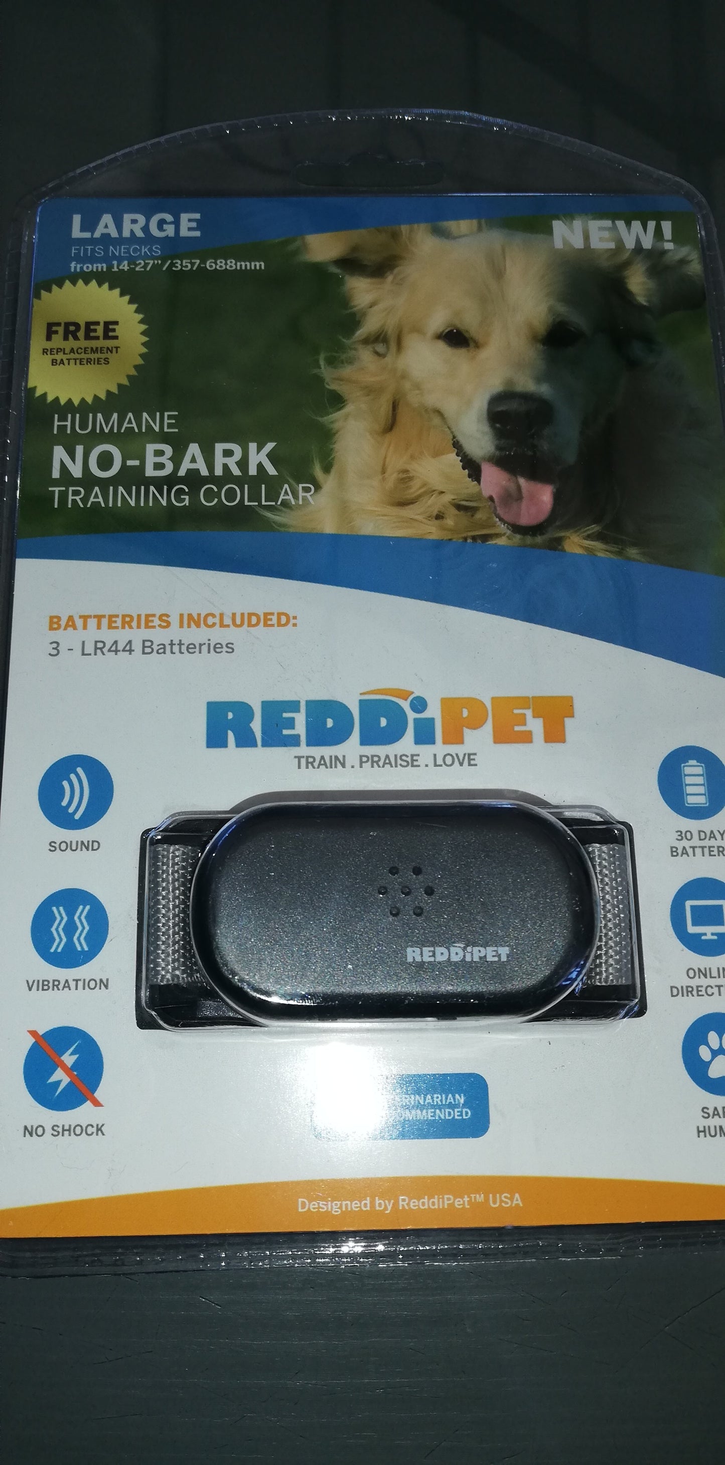 Reddipet Humane No-Bark Collar Large