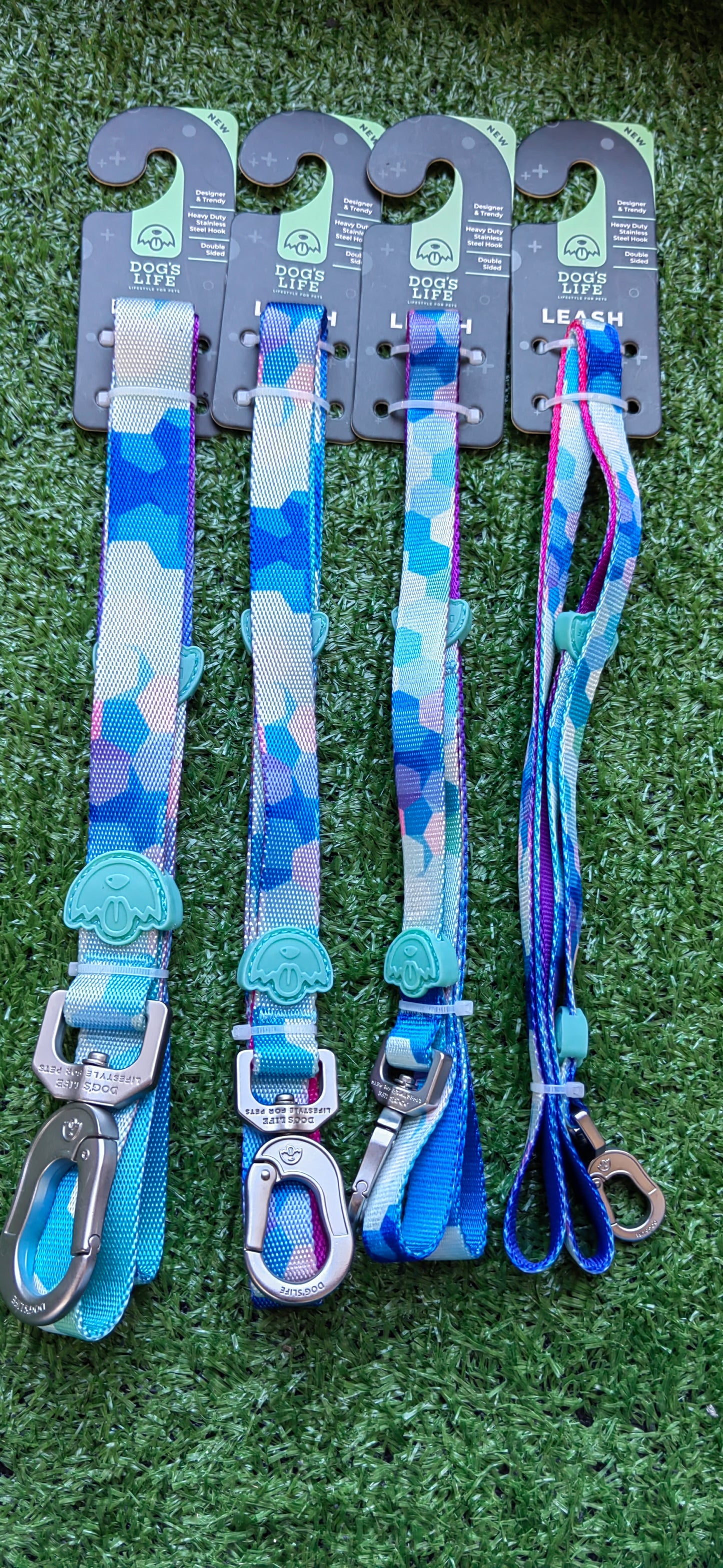 Dog's Life Designer Pooch Leash Hex Gradient