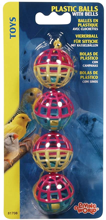 Living World Plastic Balls W/Bells