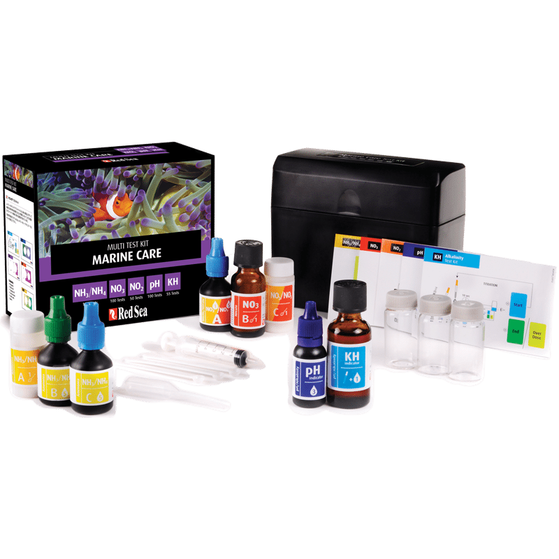 Red Sea Marine Care Kit (pH, Alk, NH4, NO2 and NO3)