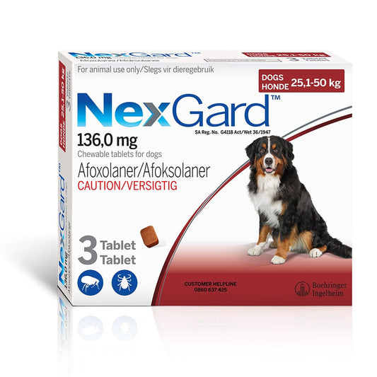 NexGard XLarge dog 25-50KG 3 tablet