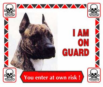 Various I'm On Guard Signs