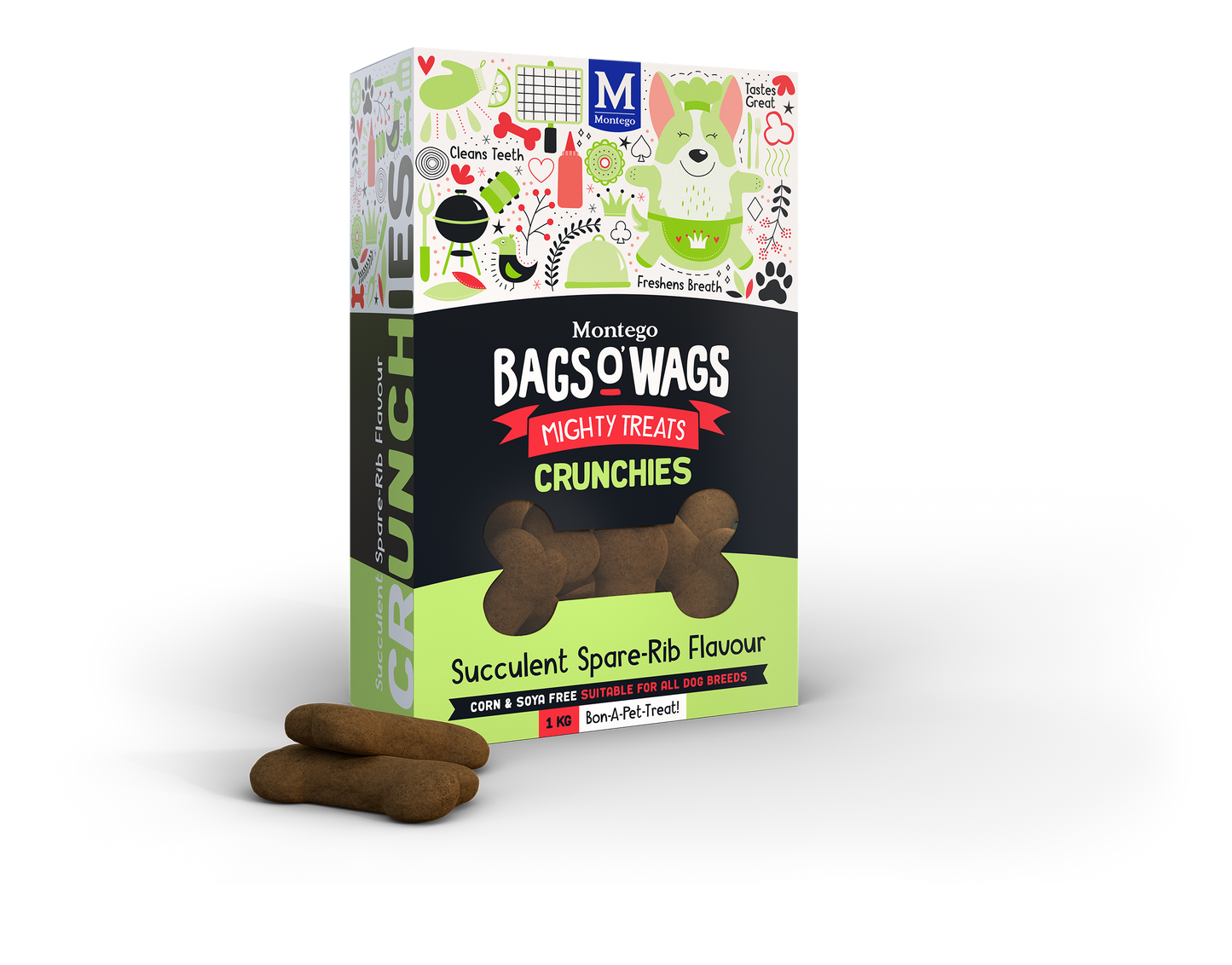 Montego Bags O' Wags Spare-Rib - 1kg