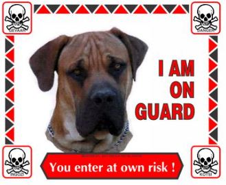 Various I'm On Guard Signs