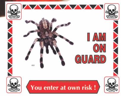 Various I'm On Guard Signs