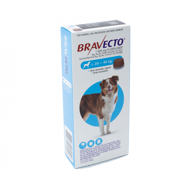 Bravecto Dog 20-40KG *3Month treatment