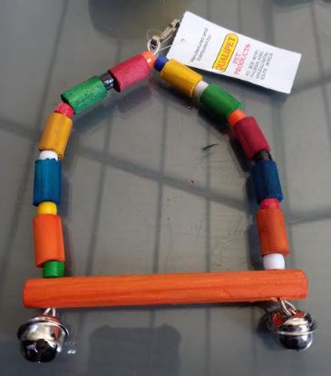 Budgie Swing Arched With beads And Bells