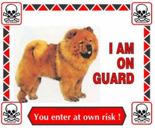 Various I'm On Guard Signs