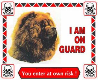 Various I'm On Guard Signs