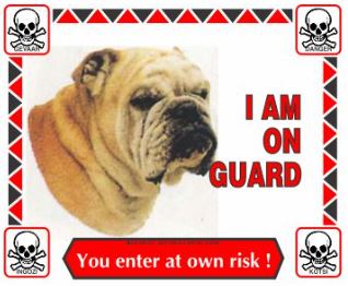 Various I'm On Guard Signs