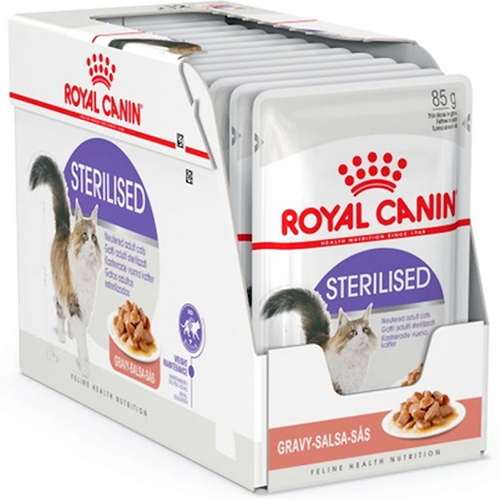 Royal Canin Sterilized Cat Pouches - 12pc Box