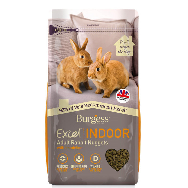 Burgess Excel Indoor Rabbit Food with Dandelion 1.5kg