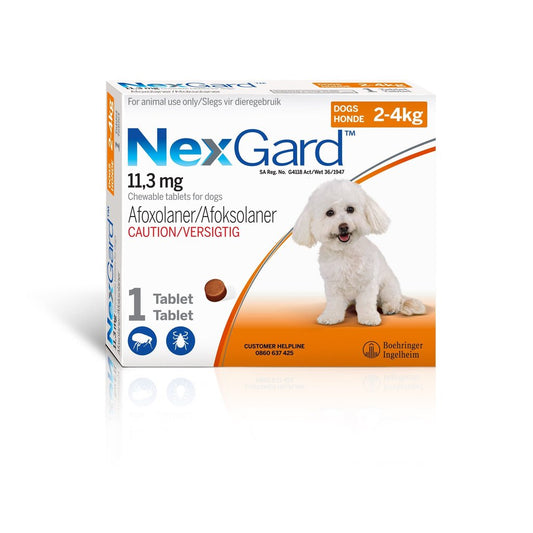 NexGard Toy Dog 2-4KG