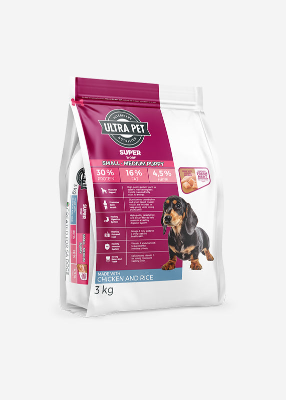 Ultra Dog Superwoof Puppy Small-Medium 8kg