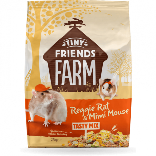 Tiny Friends Farm Reggie Rat & Mimi Mouse Tasty Mix 850g