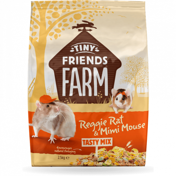 Tiny Friends Farm Reggie Rat & Mimi Mouse Tasty Mix 850g