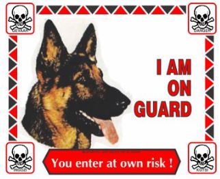 Various I'm On Guard Signs