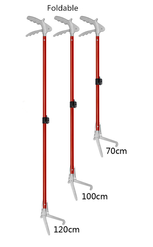 Foldable snake tong with aluminum collet NFF-50