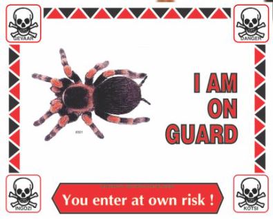 Various I'm On Guard Signs