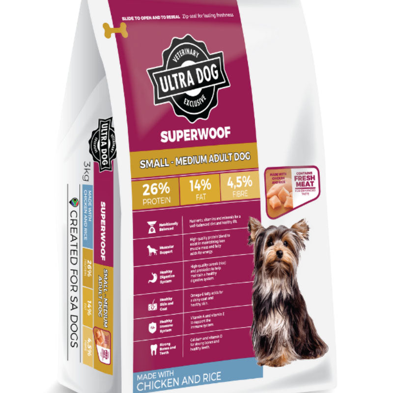 Ultra Dog superwoof Small-Med Adult Chicken & rice