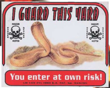 Various I'm On Guard Signs
