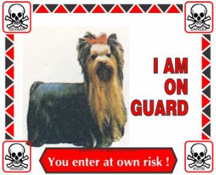 Various I'm On Guard Signs