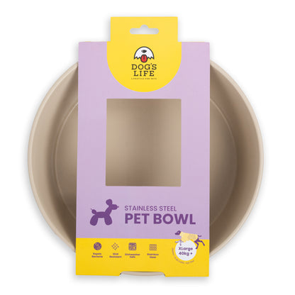 Dogs Life Feed Me Human Stainless Steel Bowls