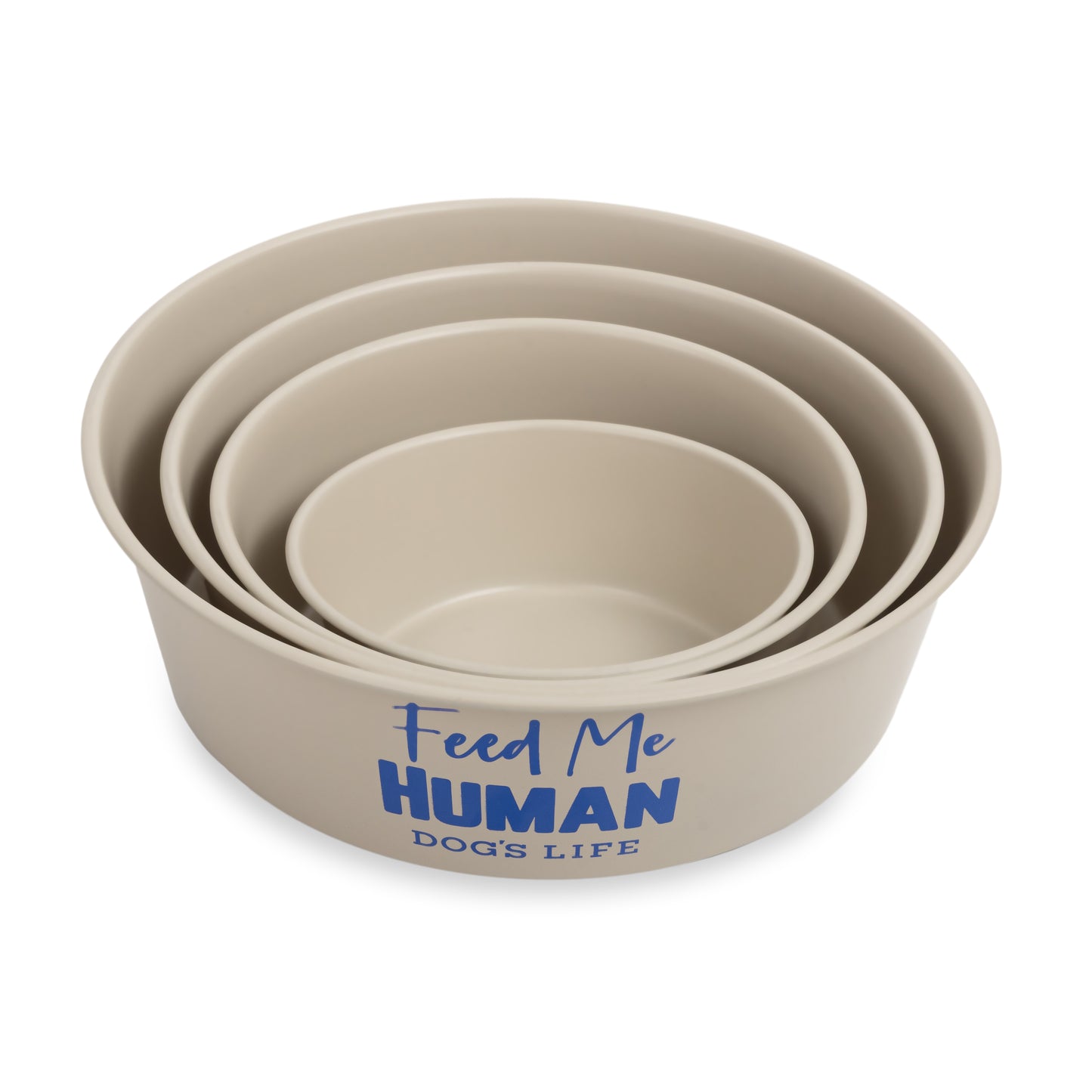 Dogs Life Feed Me Human Stainless Steel Bowls