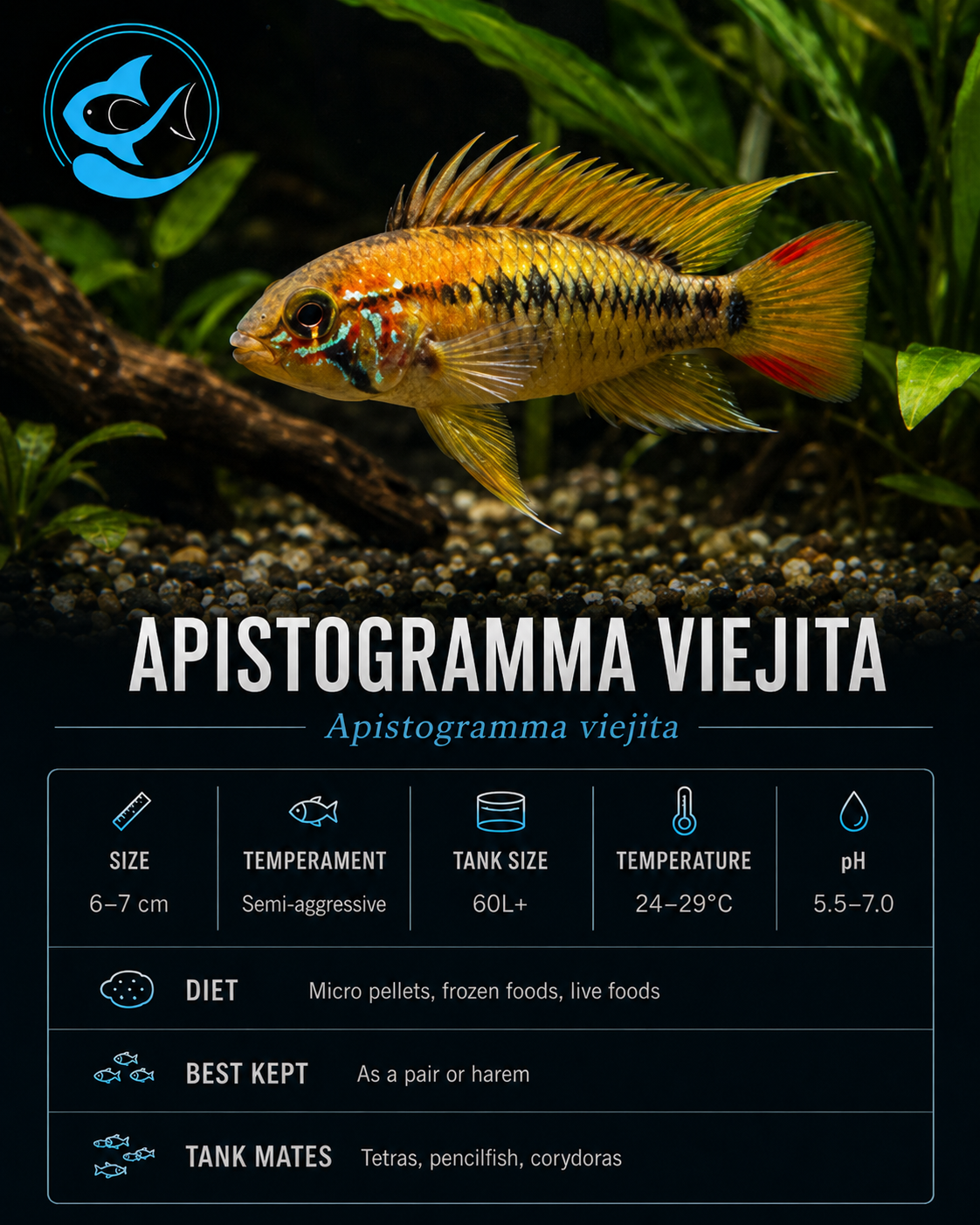 Apistogramma-Viejita Red(30mm)