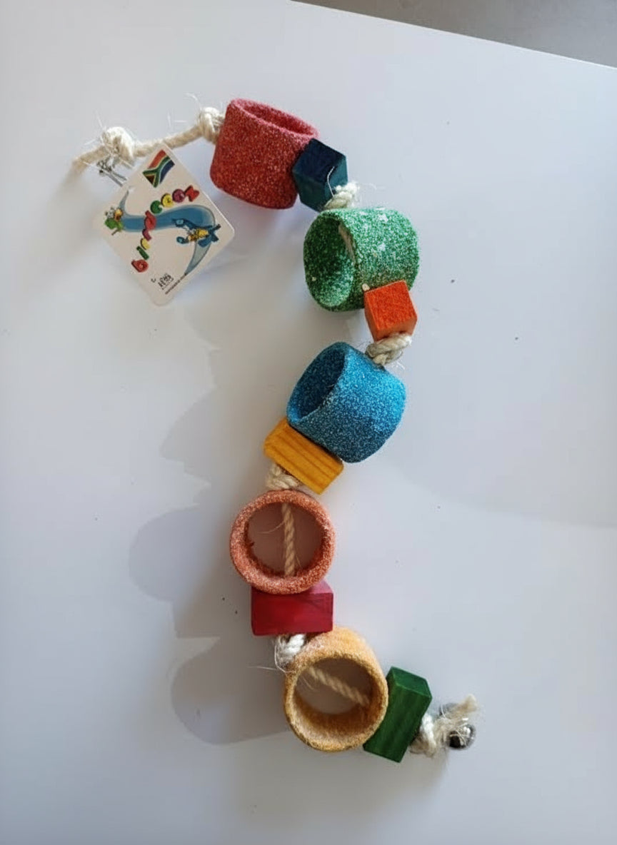 Akwa Tubes & Disc Parrot Toy