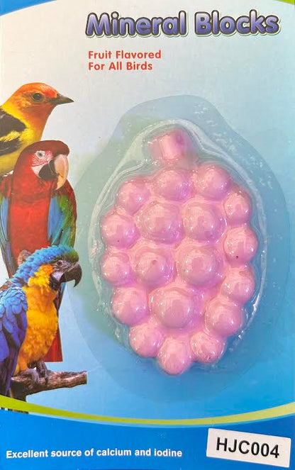 Fruit Flavored Mineral Blocks for Birds