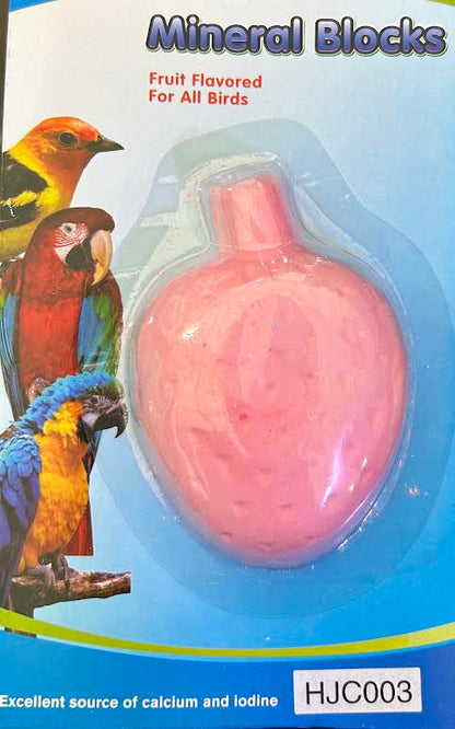 Fruit Flavored Mineral Blocks for Birds