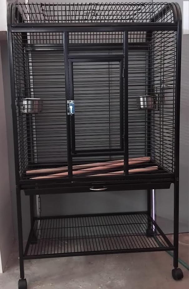 Semi Round Top Parrot Cage On Wheels