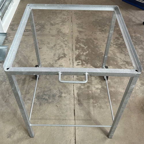 Royal Square Cage Stand With Wheels, Galvanized