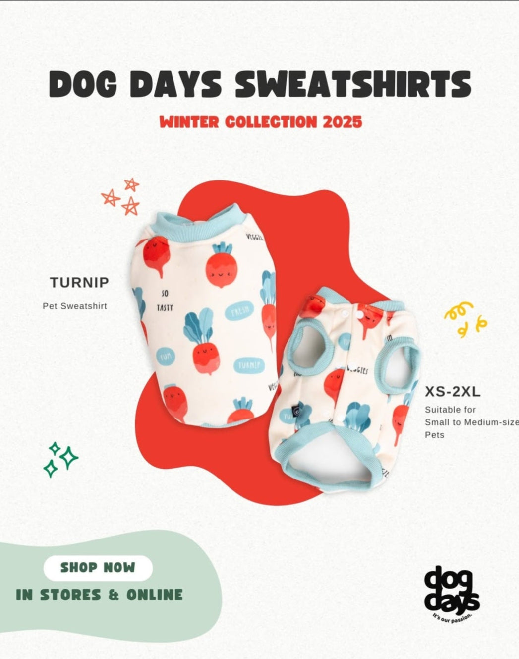 Dog Days Turnip Sweatshirt (Blue)