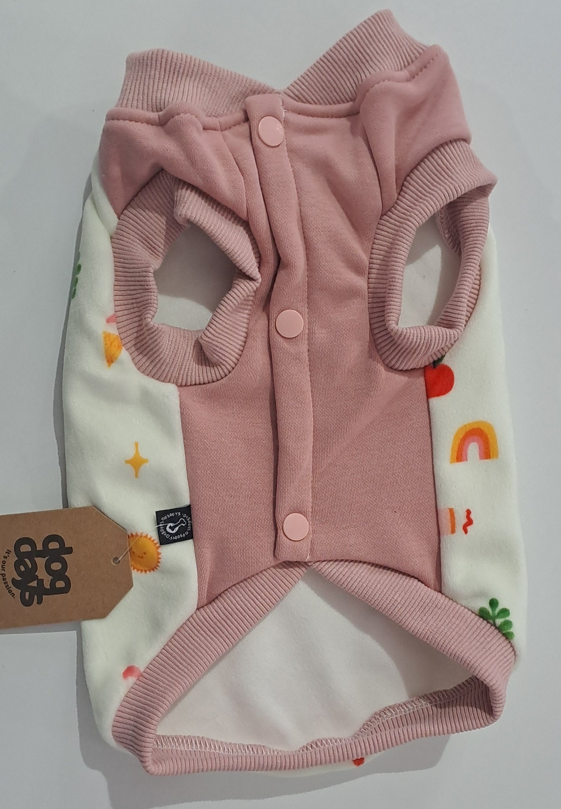 Dog Days Apples and Mushrooms Sweatshirt (Pink)