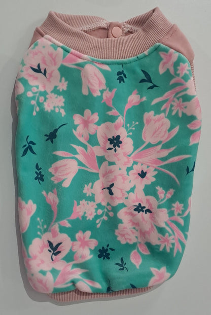 Dog Days Flowers Sweatshirt (Pink)