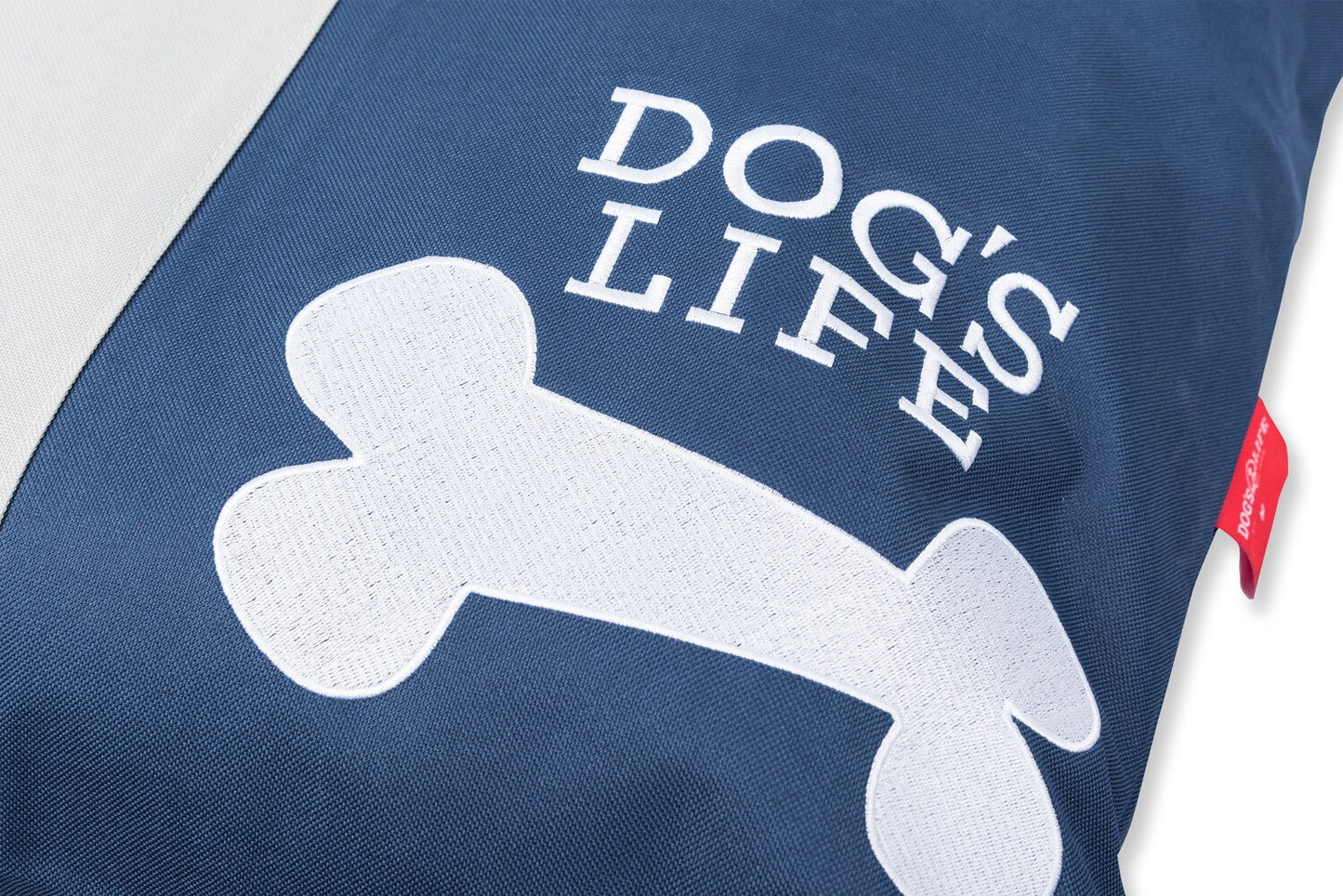 Dog's Life Squarebone Cushion Bed - Blue