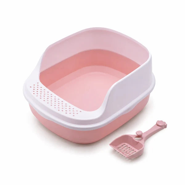 Pastel Square Cover Large Cat Litter Box