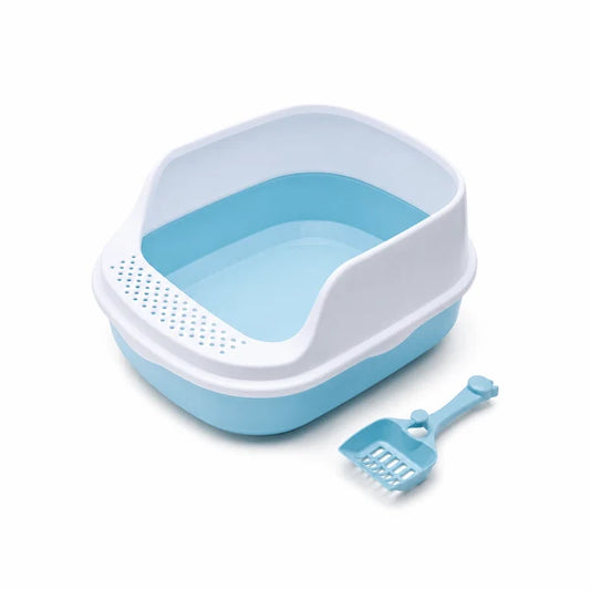 Pastel Square Cover Large Cat Litter Box